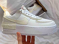 Женские кроссовки Nike Air Force 1 Shadow white/beige