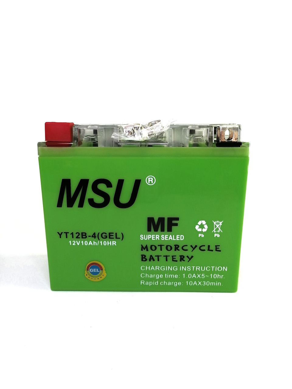 Мото Аккумулятор для мотоцикла 10а\ч 12V "MSU" YT12B-4 (2025г.в.) (ID ...