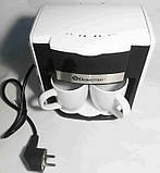 Крапельна кавоварка DOMOTEC MS-0705 500 Вт 2 чашки Біла, фото 6