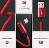 Кабель зарядний Ugreen USB A — Lightning MFi сертифікований кутовий 2 м Red (US299), фото 4