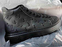 Женские кроссовки LV Sneakers High Black