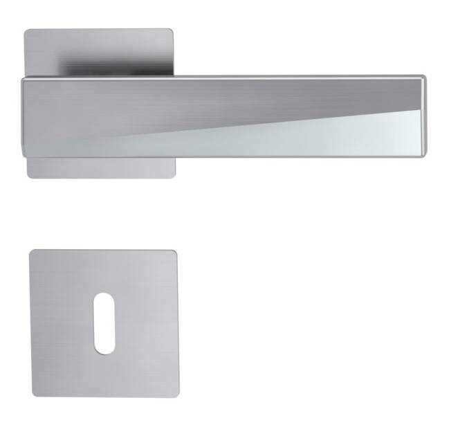 Ручка GriffWerk Jette Vision RG + накладка під ключ неірж.сталь матова/полірована (Німеччина)