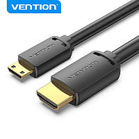Кабель Vention Mini HDMI - HDMI 2.0 Cable 4K 60Hz UHD 1 м Black (AGHBF)