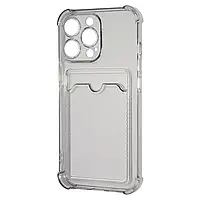 Чехол силиконовый с карманчиком WAVE Pocket Case iPhone 13 Pro Max Серый