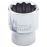 Торцевая головка TOPTUL 1/4" 14мм 12-гранная BAEB0814