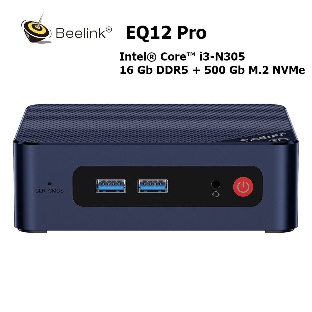 Beelink EQ12 Pro Mini PC Intel® Core i3-N305, 16GB+500Gb (ID#1876800070 ...