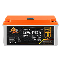 Аккумулятор LP LiFePO4 для ИБП LCD 12V (12,8V) - 230 Ah (2944Wh) (BMS 100A/50A) пластик