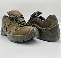 Военные летние тактические кроссовки SCOOTER хаки (40 - 46р) нубук Мужская обувь для армии