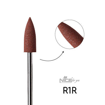 Силіконова фреза Nice for you КОНУС середній червоний R1R