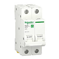 Автоматичний вимикач двополюсний Schneider electric 11214 ВА63 1Р+N, 25A, Домовик