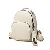 Жіночий рюкзак бежевий міський з декором на застібці, фото 2