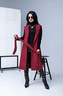 Гарний молодіжний жилет "255", червоний. Розміри 48