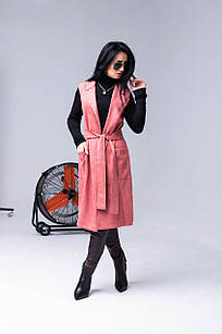 Гарний молодіжний жилет "255", пудра. Розміри 44,46,48,50.