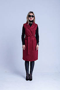 Гарний молодіжний жилет "255",марсал 2. Розміри 46.