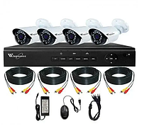Камеры видеонаблюдения с записью HD-AHD видеонаблюдение Уличные камеры Комплекты видеонаблюдения для дома