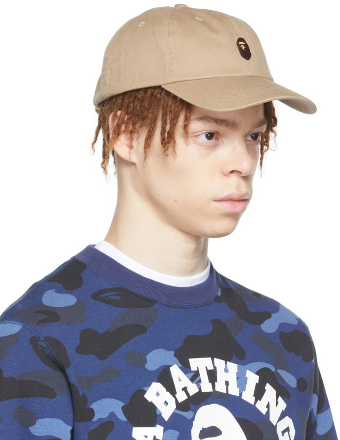 Кепка bape black ape head one point panel cap бейсболка 001cpi301009m бейп