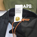 Кепка bape black ape head one point panel cap бейсболка 001cpi301009m бейп, фото 6