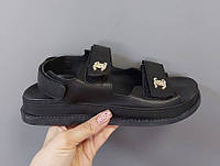 Босоножки женские Chanel "Dad" sandals black