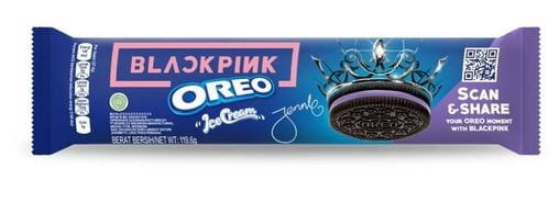 Печенье Oreo Blackpink Ice Cream Blueberry Limited Edition 119.6g, фото 1
