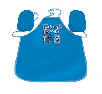 Фартух для творчості з нарукавниками, Explore space синій 13118 G-Rich