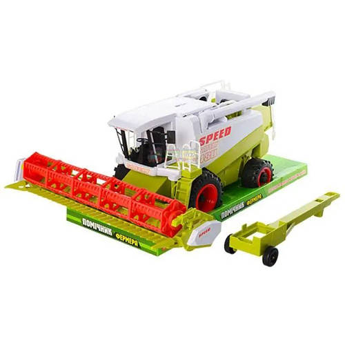 Дитяча іграшка комбайн із причепом інерційний іграшковий комбайн ...