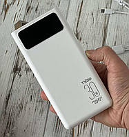 Повербанк 30000 mAh Power Way TX30, Power Bank, Портативное устройство c фонариком (реальная емкость)