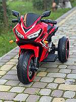 Детский электромотоцикл SPOKO N-518 красный надежный и прочный для дома на подарок