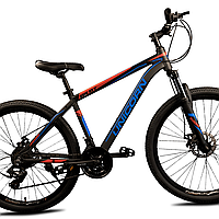 Спортивный велосипед с алюминиевой рамой 27.5 дюймов Unicorn Pilot Горный алюминиевый велосипед Черно синий