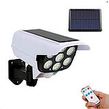 Вуличний ліхтар у вигляді камери Solar Light BL JLP 2178 з пультом керування на сонячній батареї, фото 3