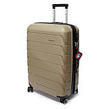 Дорожня валіза з поліпропілену велика Snowball бежева, фото 2