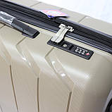 Дорожня валіза з поліпропілену велика Snowball бежева, фото 4