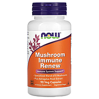 Mushroom Immune Renew Now Foods 90 капсул