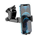 Тримач HOCO vertical and horizontal telescopic gravity vehicle holder CA104 |4.7-7"| чорный, фото 3