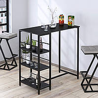 Барный стол со стеллажом в стиле Loft Industrial для кухни BSS-110 Loft Design