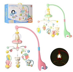 Дитяча музична карусель мобіль на ліжечко Bambi BA6760 блакитний