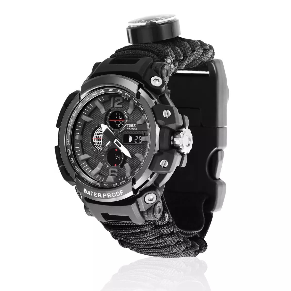 Годинник тактичний KongBo Yuzex G7 Black зі світлодіодним підсвічуванням