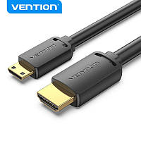Кабель Vention Mini HDMI - HDMI 2.0 Cable 4K 60Hz UHD1 м Black (AGHBF)
