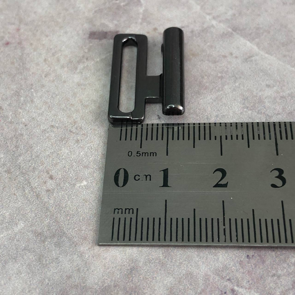 Застежка (Y129) металлическая для купальника 2,4 см - темный никель - фото 5 - id-p1876859144