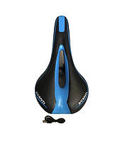 Седло спортивное с вентиляцией и задним стопом под USB "AVANTI" цвет:черно-синий (#SHA)