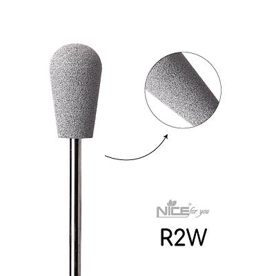 Силіконова фреза Nice for you ГРУША біла R2W