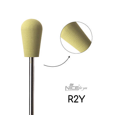 Силіконова фреза Nice for you ГРУША жовта R2Y