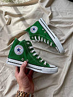 Кеды женские Converse Chuck Taylor All Star Hi Green Конверс