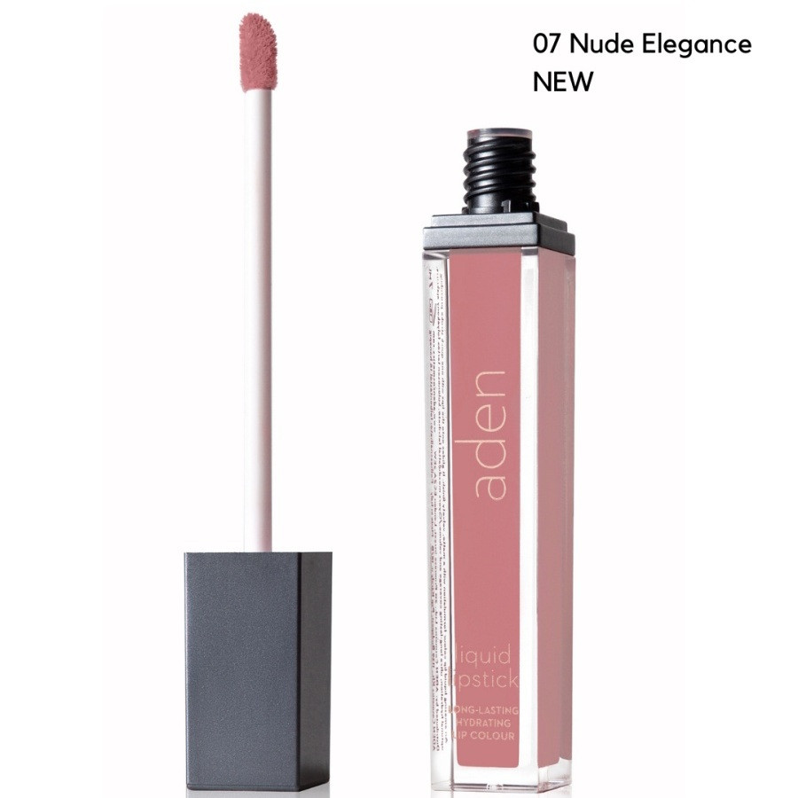 Aden Cosmetics 07 Nude Elegance Рідка стійка помада Liquid Lipstick