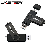 USB OTG флешка JASTER 64 Gb USB type-c Колір Зелений для телефону і комп'ютера, фото 3