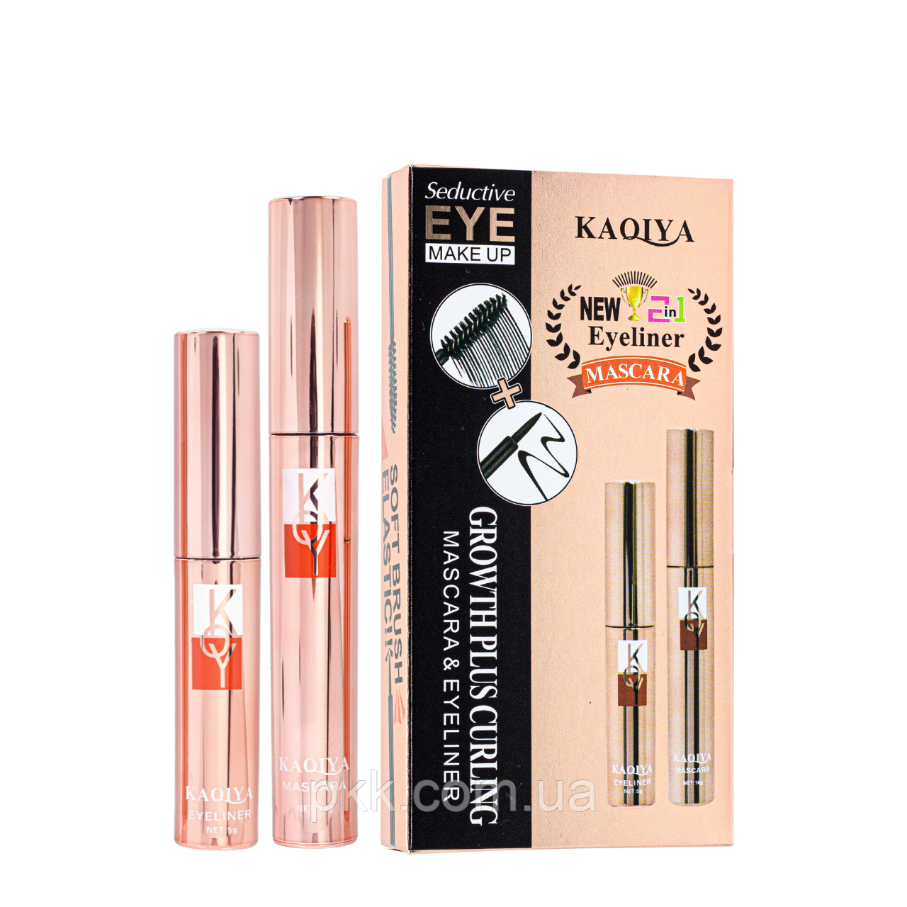 Туш для вій з підводкою в наборі Kaqiya Mascara&Eyeliner