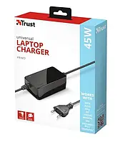 Универсальный блок питания для ноутбука Trust Primo 45W Universal Laptop Charger BLACK 21904