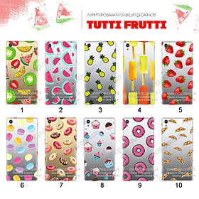 Ультратонкий прозорий чохол з малюнком для Sony Xperia Z5 Dual Premium (80 дизайнів)