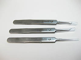 Набір 3 шт. пінцетів їхньої неіржавкої сталі для ремонту годинника та заміни батарейок усіх типів.