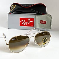 Сонцезахисні Окуляри Рей Бен Ray Ban Aviator RB3026 33 Каплі Скло (Osale)