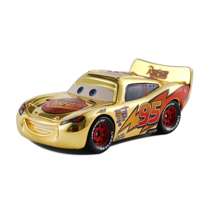 Тачки Золотий Блискавка Маквін Діноко Cars МакКвін Lightning McQueen Dinoco Дісней мультфільм Pixar металеві машинки